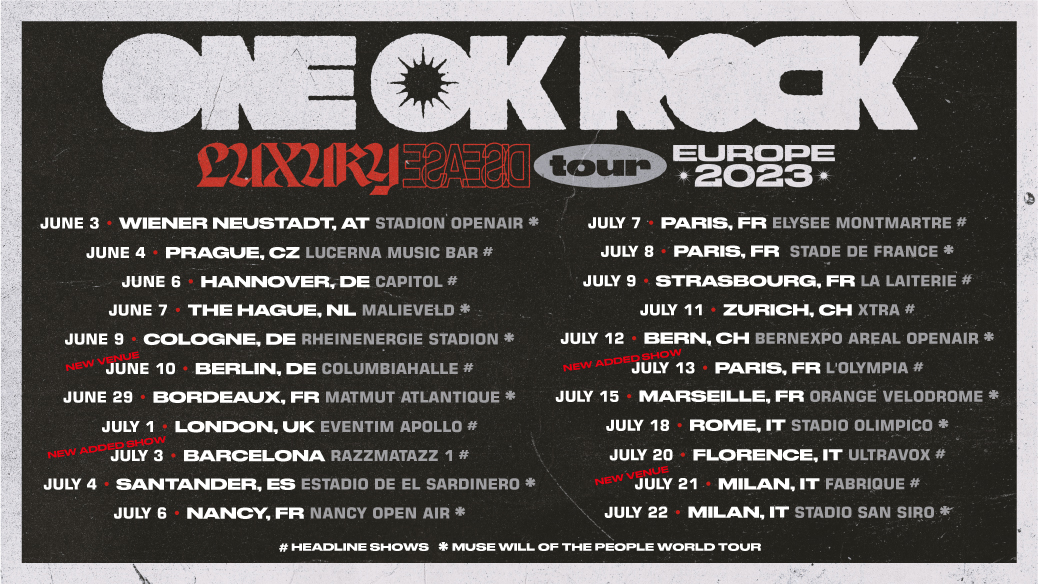 one ok rock europe tour