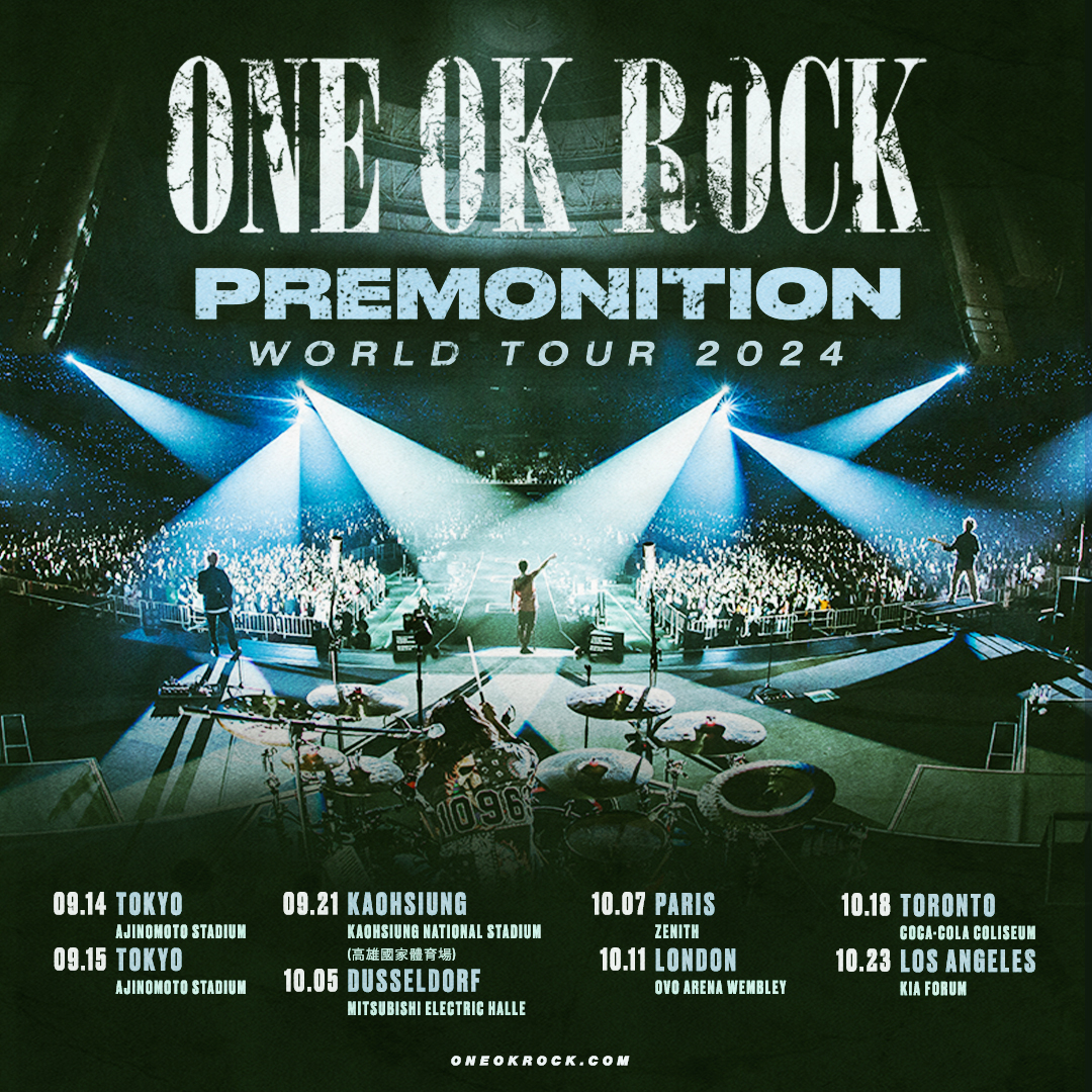 ONE OK ROCK 2024 PREMONITION WORLD TOUR ONE OK ROCK公式ウェブサイト