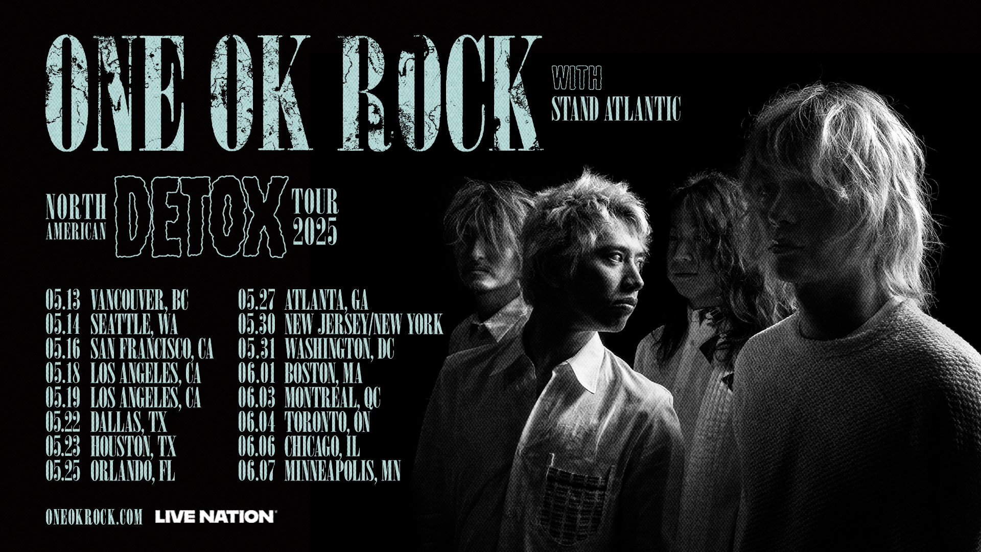 ONE OK ROCK DETOX North American Tour 2025